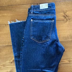 Cropped Wide Leg Jeans